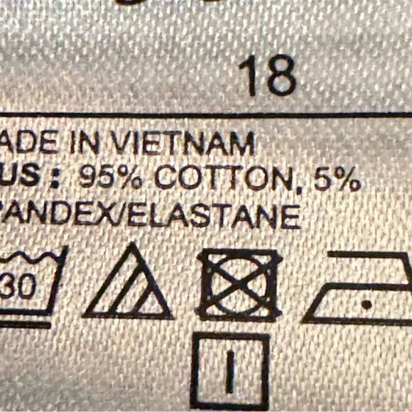 Old Navy black white herringbone pixie ankle pants size 18
b27 - Picture 4 of 6